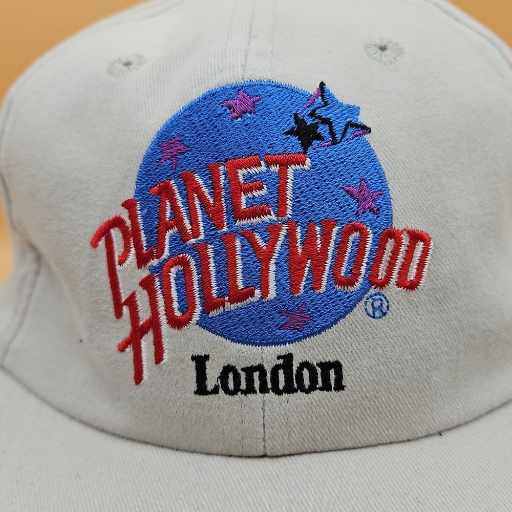 Vintage Planet Hollywood London Hat Cap Adjustable Snapback Baseball 1995 - Picture 3 of 8